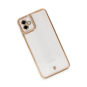 HarmonyAura  Samsung Galaxy A04 Kılıf Liva Lens Silikon - Rose