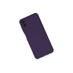 HarmonyAura  Samsung Galaxy A04 Kılıf Nano Içi Kadife Silikon - Mor