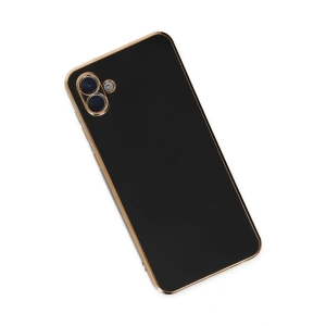 HarmonyAura  Samsung Galaxy A04 Kılıf Volet Silikon - Siyah