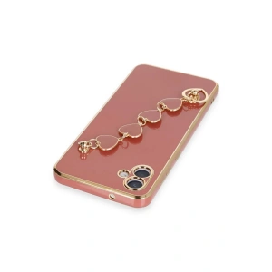 HarmonyAura  Samsung Galaxy A04e Kılıf Esila Silikon - Kırmızı