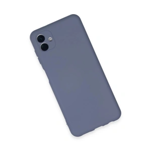 HarmonyAura  Samsung Galaxy A04e Kılıf Nano Içi Kadife Silikon - Gri