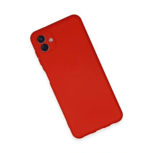 HarmonyAura  Samsung Galaxy A04e Kılıf Nano Içi Kadife Silikon - Kırmızı
