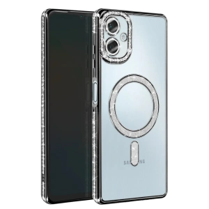 HarmonyAura Samsung Galaxy A06 Joke Simli Magneticsafe Kılıf - Siyah