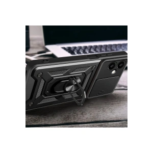 HarmonyAura  Samsung Galaxy A06 Kılıf Pars Lens Yüzüklü Silikon - Lacivert