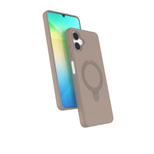 HarmonyAura Samsung Galaxy A06 Regal Magsafe Standlı Kapak - Çöl Titanyum