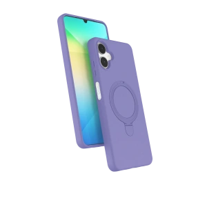 HarmonyAura Samsung Galaxy A06 Regal Magsafe Standlı Kapak - Lila