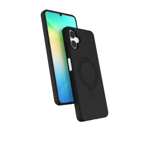 HarmonyAura Samsung Galaxy A06 Regal Magsafe Standlı Kapak - Siyah