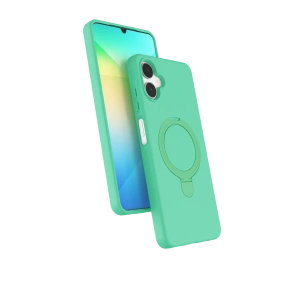 HarmonyAura Samsung Galaxy A06 Regal Magsafe Standlı Kapak - Yeşil