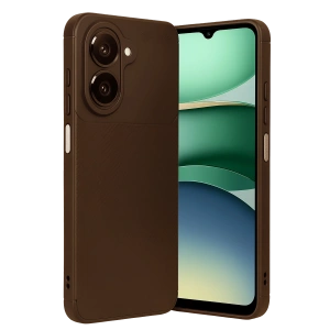 HarmonyAura Samsung Galaxy A07 4G Auto Focus Karbon Kapak - Kahverengi