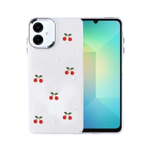 HarmonyAura Samsung Galaxy A07 4G Fiyonk Desenli Kapak - Desen 9