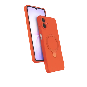 HarmonyAura Samsung Galaxy A07 4G Regal Magsafe Standlı Kapak - Turuncu