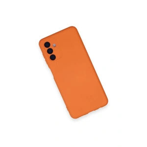 HarmonyAura  Samsung Galaxy A14 4g Kılıf Nano Içi Kadife Silikon - Turuncu