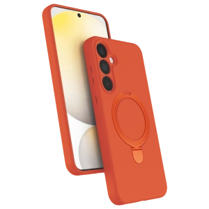 HarmonyAura Samsung Galaxy A16 5G Regal Magsafe Standlı Kapak - Turuncu