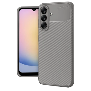 HarmonyAura Samsung Galaxy A17 5G Auto Focus Karbon Kapak - Gri