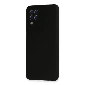 HarmonyAura  Samsung Galaxy A22 Kılıf Nano Içi Kadife Silikon - Siyah