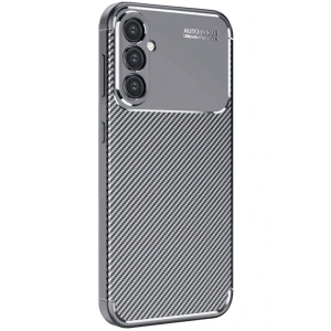 HarmonyAura Samsung Galaxy A26 Kılıf Auto Focus Karbon Kapak - Gri