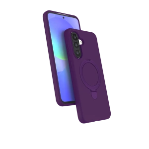 HarmonyAura Samsung Galaxy A26 Regal Magsafe Standlı Kapak - Derin Mor