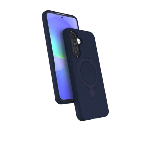 HarmonyAura Samsung Galaxy A26 Regal Magsafe Standlı Kapak - Lacivert