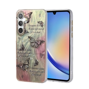 HarmonyAura Samsung Galaxy A34 5G Kılıf Blade Aynalı Desenli Kapak - Desen 6