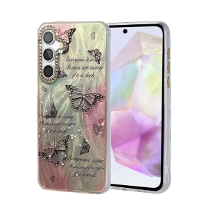 HarmonyAura Samsung Galaxy A35 5G Kılıf Blade Aynalı Desenli Kapak - Desen 6