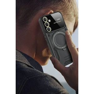 HarmonyAura  Samsung Galaxy A36 Kılıf Joy Lens Standlı Kapak - Kırmızı