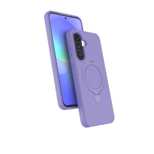 HarmonyAura Samsung Galaxy A36 Regal Magsafe Standlı Kapak - Lila
