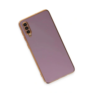 HarmonyAura  Samsung Galaxy A50 Kılıf Volet Silikon - Mor