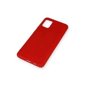 HarmonyAura  Samsung Galaxy A51 Kılıf Nano Içi Kadife Silikon - Kırmızı