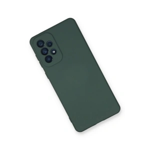 HarmonyAura  Samsung Galaxy A53 5g Kılıf Nano Içi Kadife Silikon - Koyu Yeşil