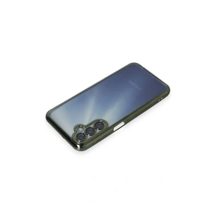 HarmonyAura  Samsung Galaxy A55 5g Kılıf Lensli Silikon - Yeşil
