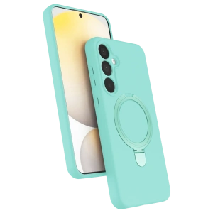 HarmonyAura Samsung Galaxy A55 5G Regal Magsafe Standlı Kapak - Su Yeşili