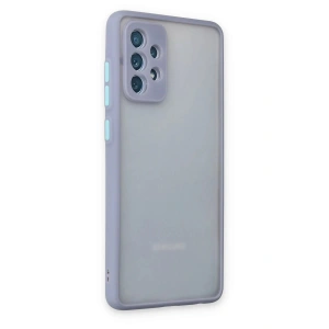 HarmonyAura  Samsung Galaxy A72 Kılıf Montreal Silikon Kapak - Gri