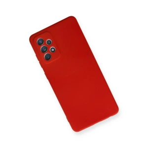 HarmonyAura  Samsung Galaxy A72 Kılıf Nano Içi Kadife Silikon - Kırmızı