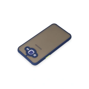 HarmonyAura  Samsung Galaxy J7 Kılıf Montreal Silikon Kapak - Lacivert