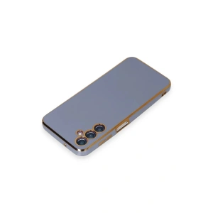 HarmonyAura  Samsung Galaxy M14 5g Kılıf Volet Silikon - Mavi