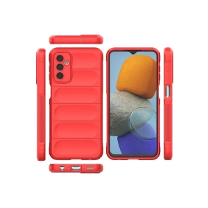 HarmonyAura  Samsung Galaxy M23 Kılıf Optimum Silikon - Kırmızı