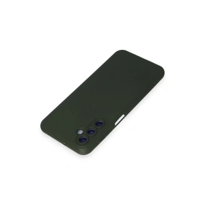 HarmonyAura  Samsung Galaxy M34 5g Kılıf Nano Içi Kadife Silikon - Koyu Yeşil