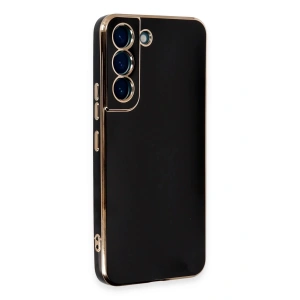 HarmonyAura  Samsung Galaxy S21 Kılıf Volet Silikon - Siyah