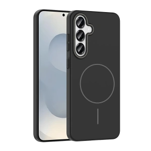 HarmonyAura Samsung Galaxy S23 FE Broş Magsafe Kapak - Siyah