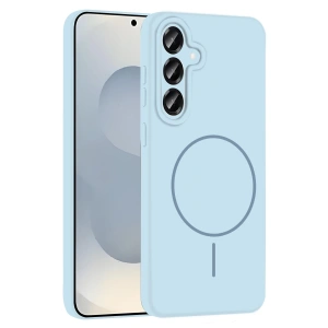 HarmonyAura Samsung Galaxy S23 FE Kılıf Jully Magsafe Kapak - Mavi