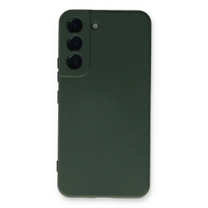 HarmonyAura  Samsung Galaxy S23 Plus Kılıf Nano Içi Kadife Silikon - Koyu Yeşil