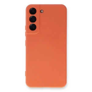 HarmonyAura  Samsung Galaxy S23 Plus Kılıf Nano Içi Kadife Silikon - Turuncu