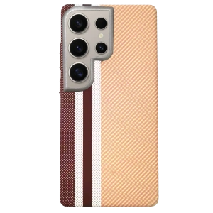 HarmonyAura Samsung Galaxy S23 Ultra Besa Magsafe Kapak - Krem