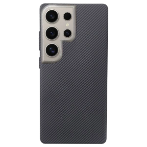 HarmonyAura Samsung Galaxy S23 Ultra Besa Magsafe Kapak - Siyah