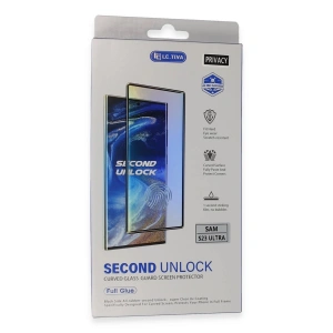 HarmonyAura  Samsung Galaxy S23 Ultra Durable Full Glue Curved Hayalet Cam