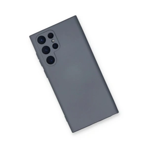 HarmonyAura  Samsung Galaxy S23 Ultra Kılıf Nano Içi Kadife Silikon - Gri