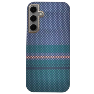 HarmonyAura Samsung Galaxy S24 Besa Magsafe Kapak - Mavi