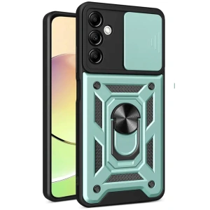 HarmonyAura Samsung Galaxy S24 FE Pars Lens Yüzüklü Silikon - Yeşil