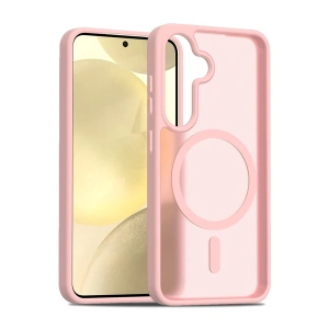 HarmonyAura Samsung Galaxy S24 Jota Magsafe Kapak - Pudra