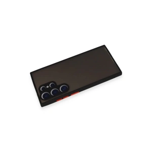 HarmonyAura  Samsung Galaxy S24 Ultra Kılıf Montreal Silikon Kapak - Siyah